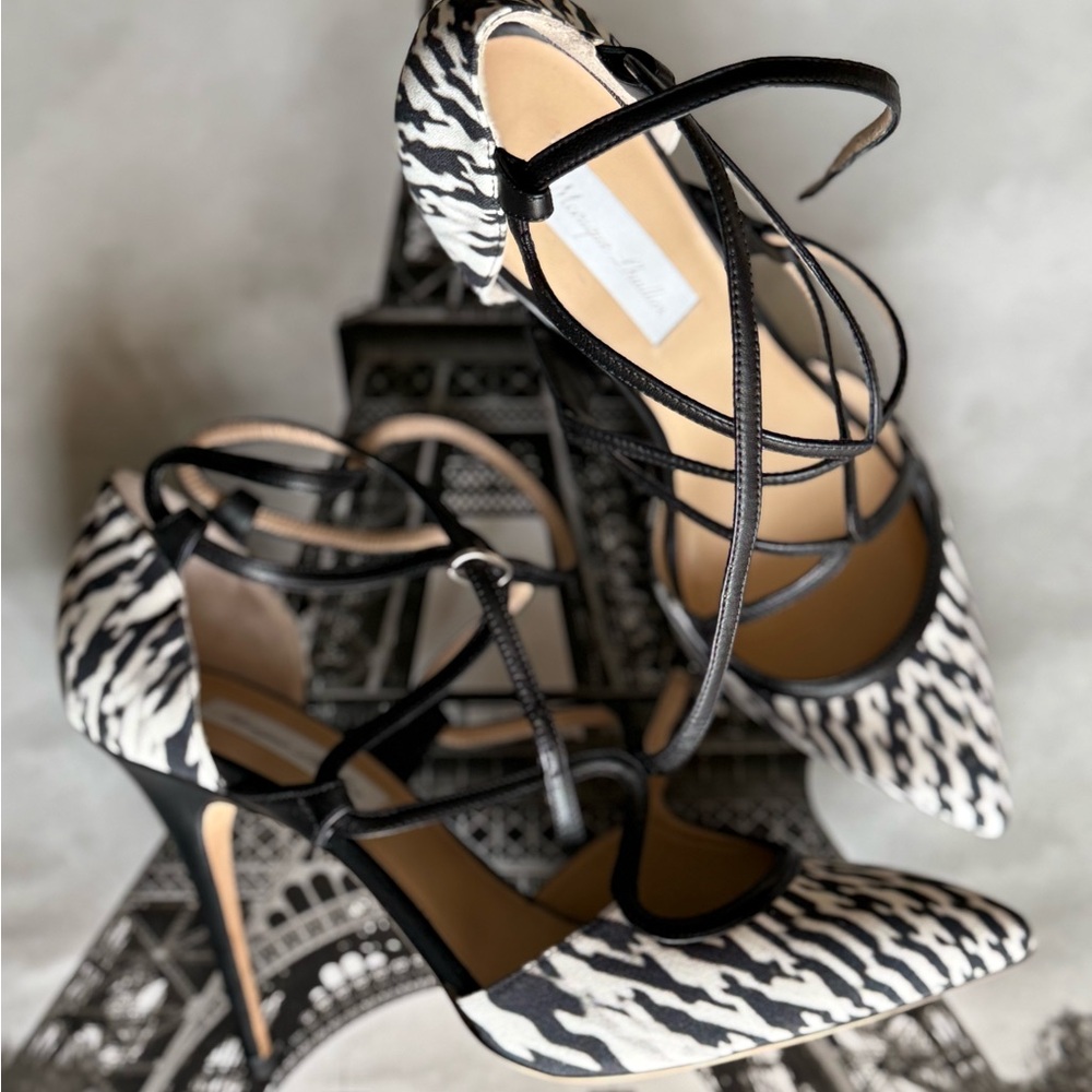 Zebra Print Stiletto Heels gorgeous unique pumps - Picture 7 of 13